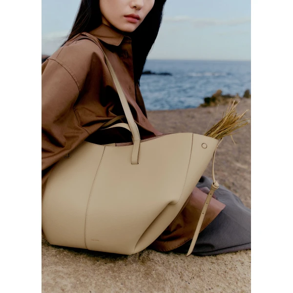 Polène Cyme in Sand Cyme in Sand - Totes & Top-Handle Bags - Parisian Luxury Leather Bag at Luxury Shoes 