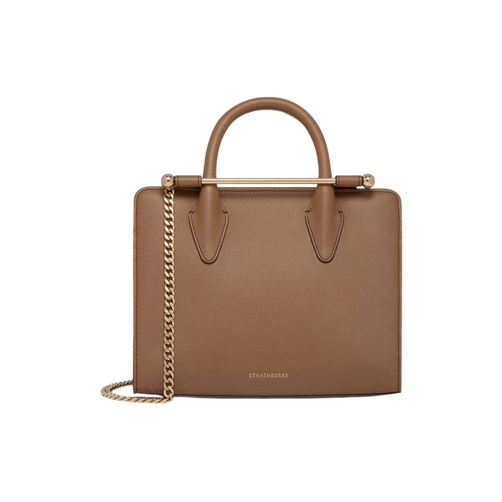 Beige-Mini-Tote-in-Clay35614_nobg Strathberry Mini Tote bag