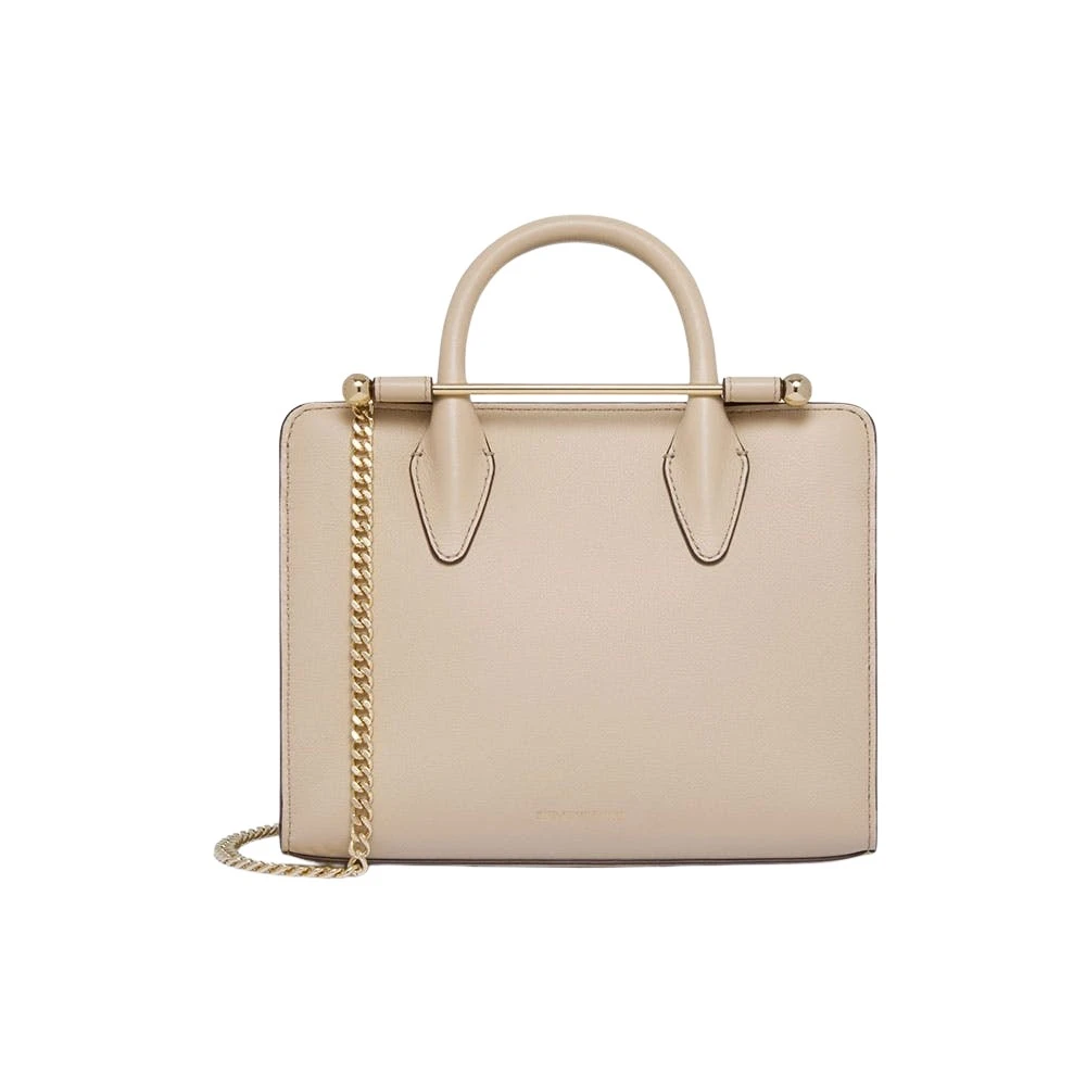 Beige-Mini-Tote-in-Oat34586_nobg Strathberry Mini Tote bag