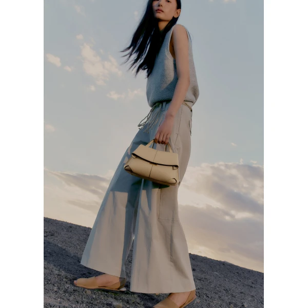 Polène Mokki Mini in Sand Mokki Mini in Sand - Mini Bags - Parisian Luxury Leather Bag at Luxury Shoes 