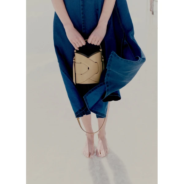 Polène Nodde Seau in Sand Nodde Seau in Sand - Bucket Bags - Parisian Luxury Leather Bag at Luxury Shoes 