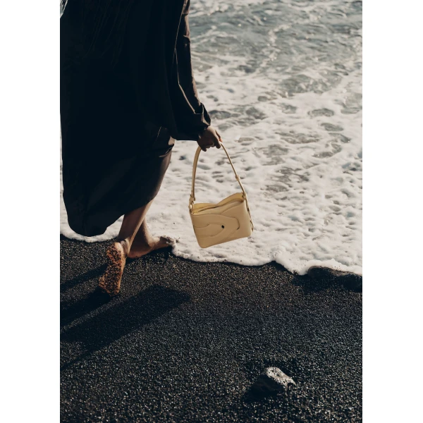 Polène Nodde in Oat Nodde in Oat - Shoulder & Crossbody Bags - Parisian Luxury Leather Bag at Luxury Shoes 