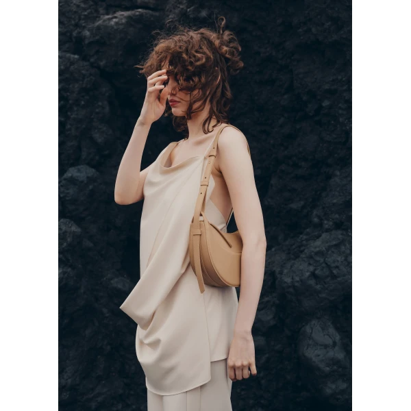Polène Numéro Dix in Beige Numéro Dix in Beige - Shoulder & Crossbody Bags - Parisian Luxury Leather Bag at Luxury Shoes 