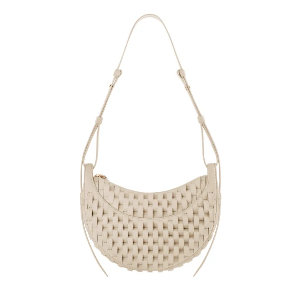Polène Numéro Dix in Onda Ecru Numéro Dix in Onda Ecru - Shoulder & Crossbody Bags - Parisian Luxury Leather Bag at Luxury Shoes 