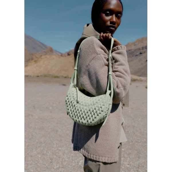 Polène Numéro Dix in Onda Fresh Almond Numéro Dix in Onda Fresh Almond - Shoulder & Crossbody Bags - Parisian Luxury Leather Bag at Luxury Shoes 