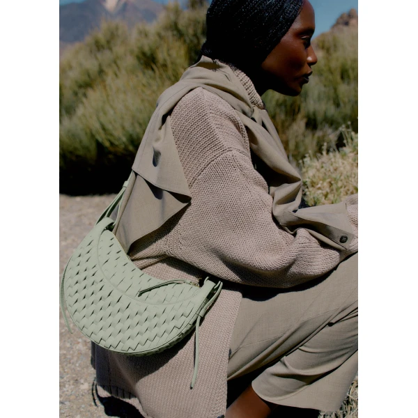 Polène Numéro Dix in Onda Fresh Almond Numéro Dix in Onda Fresh Almond - Shoulder & Crossbody Bags - Parisian Luxury Leather Bag at Luxury Shoes 