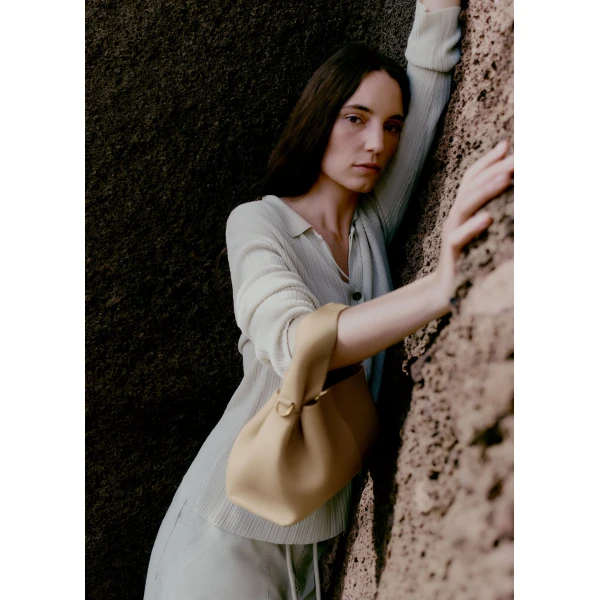 Polène Numéro Neuf Mini in Sand Numéro Neuf Mini in Sand - Mini Bags - Parisian Luxury Leather Bag at Luxury Shoes 