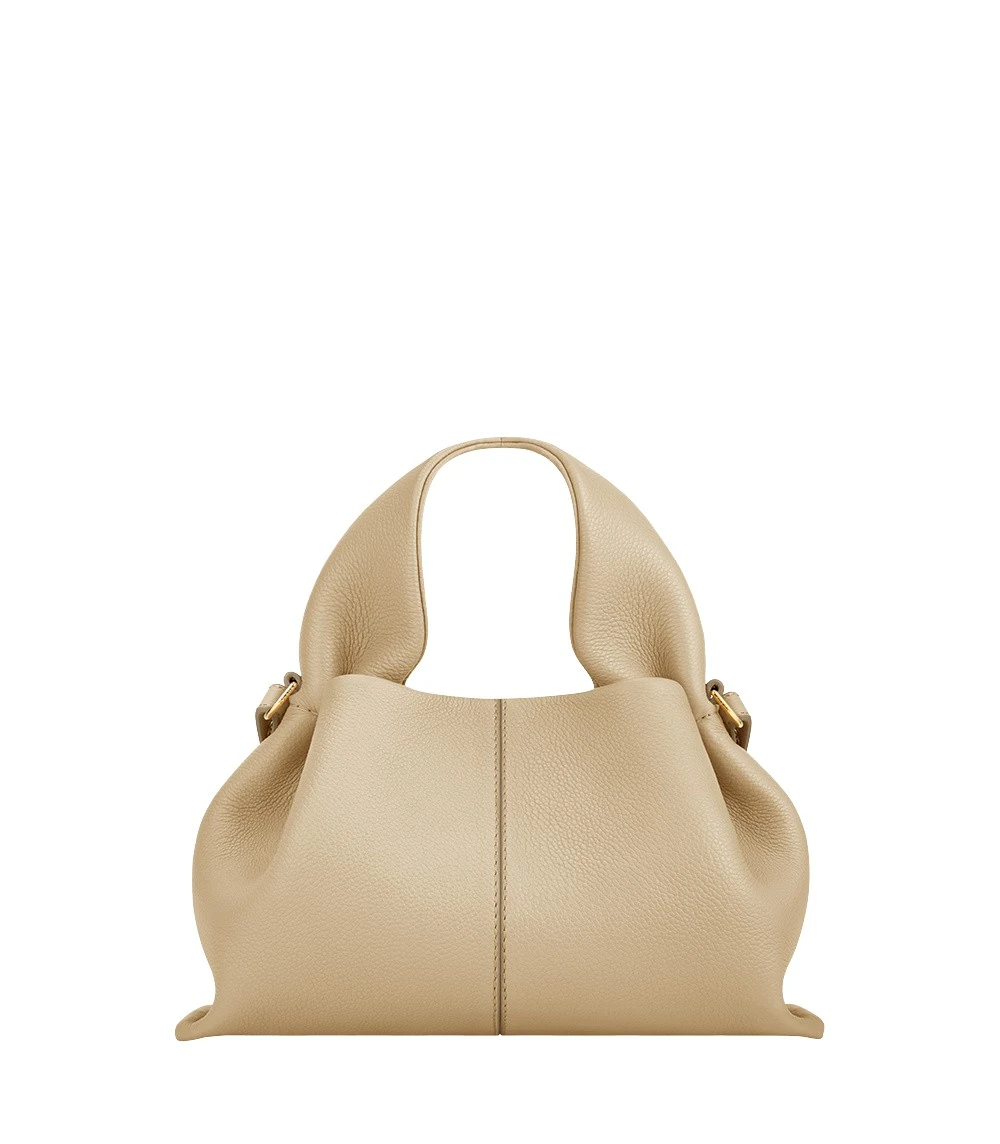 Beige-Numero-Neuf-Mini-in-Sand-collection-coveti48038_nobg Polène Numéro Neuf Mini in Sand Numéro Neuf Mini in Sand - Mini Bags - Parisian Luxury Leather Bag at Luxury Shoes
