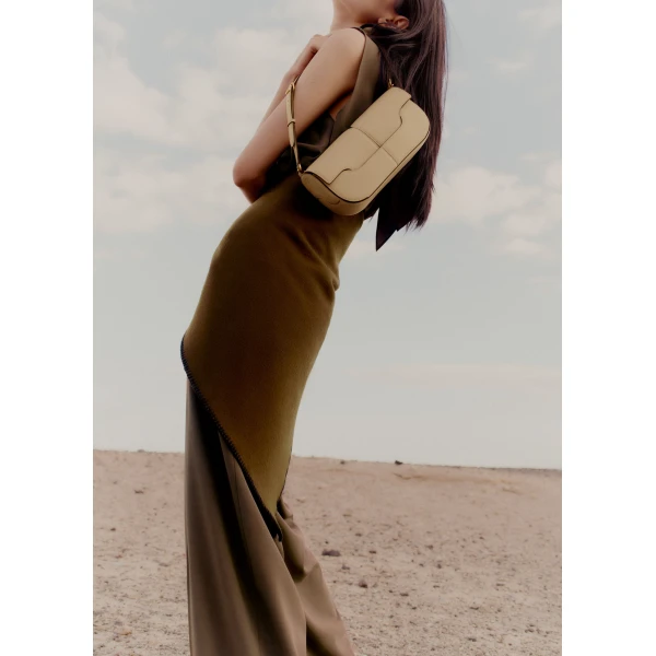Polène Osmo in Sand Osmo in Sand - Shoulder & Crossbody Bags - Parisian Luxury Leather Bag at Luxury Shoes 