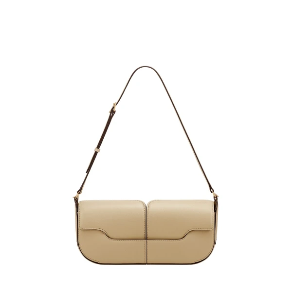 Polène Osmo in Sand Osmo in Sand - Shoulder & Crossbody Bags - Parisian Luxury Leather Bag at Luxury Shoes 