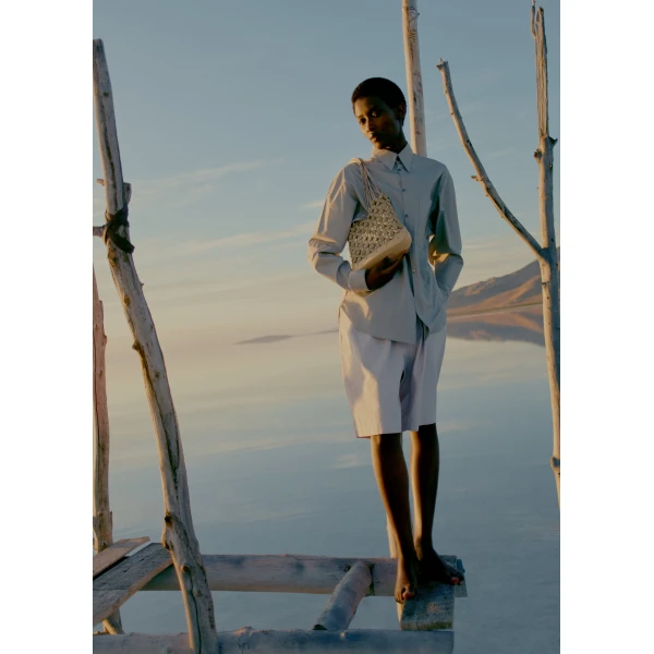 Polène Solé in Oat Solé in Oat - Shoulder & Crossbody Bags - Parisian Luxury Leather Bag at Luxury Shoes 