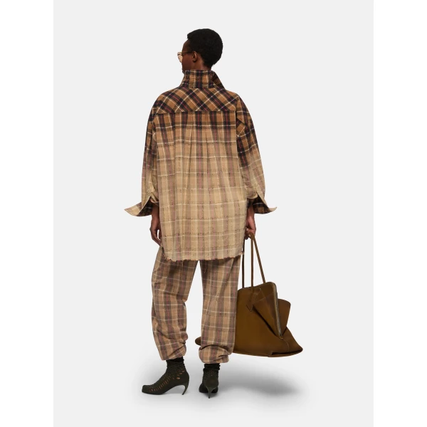 Attico beige and black trousers