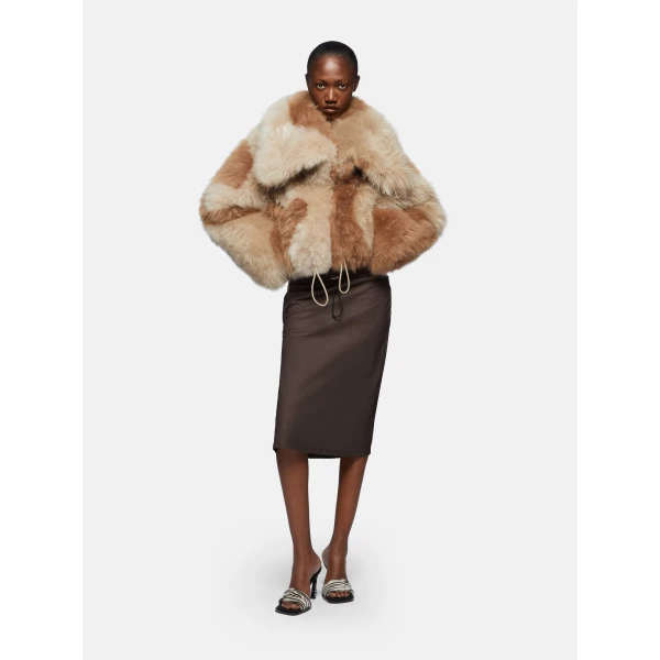 Bicolor beige jacket