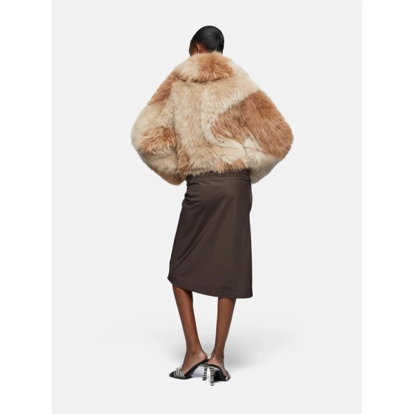 Attico bicolor beige jacket