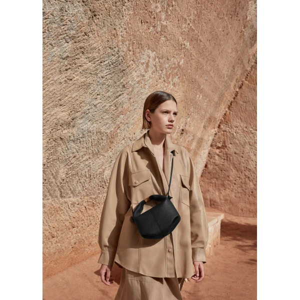 Polène Béri in Black Béri in Black - Shoulder & Crossbody Bags - Parisian Luxury Leather Bag at Luxury Shoes 