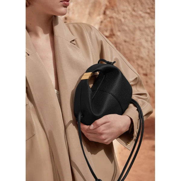 Polène Béri in Black Béri in Black - Shoulder & Crossbody Bags - Parisian Luxury Leather Bag at Luxury Shoes 