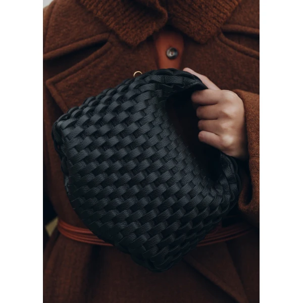 Polène Béri in Onda Black Béri in Onda Black - Shoulder & Crossbody Bags - Parisian Luxury Leather Bag at Luxury Shoes 