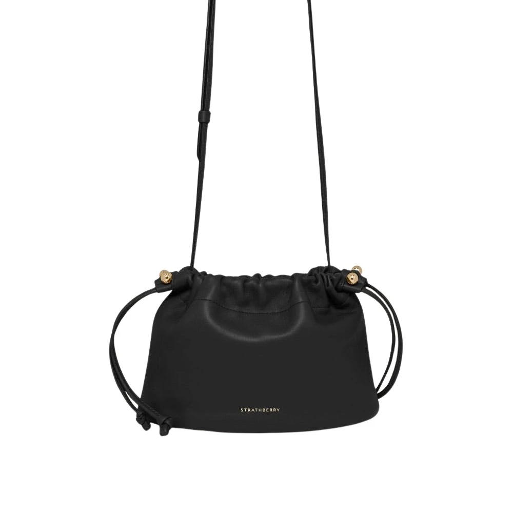 Black-Charlotte-Drawstring-in-Black19131_nobg Strathberry Charlotte Drawstring bucket bag