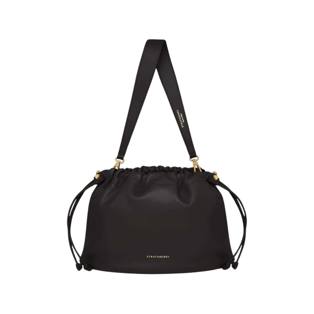 Black-Charlotte-Midi-Drawstring-in-Black84630_nobg Strathberry Charlotte Midi Drawstring bucket bag