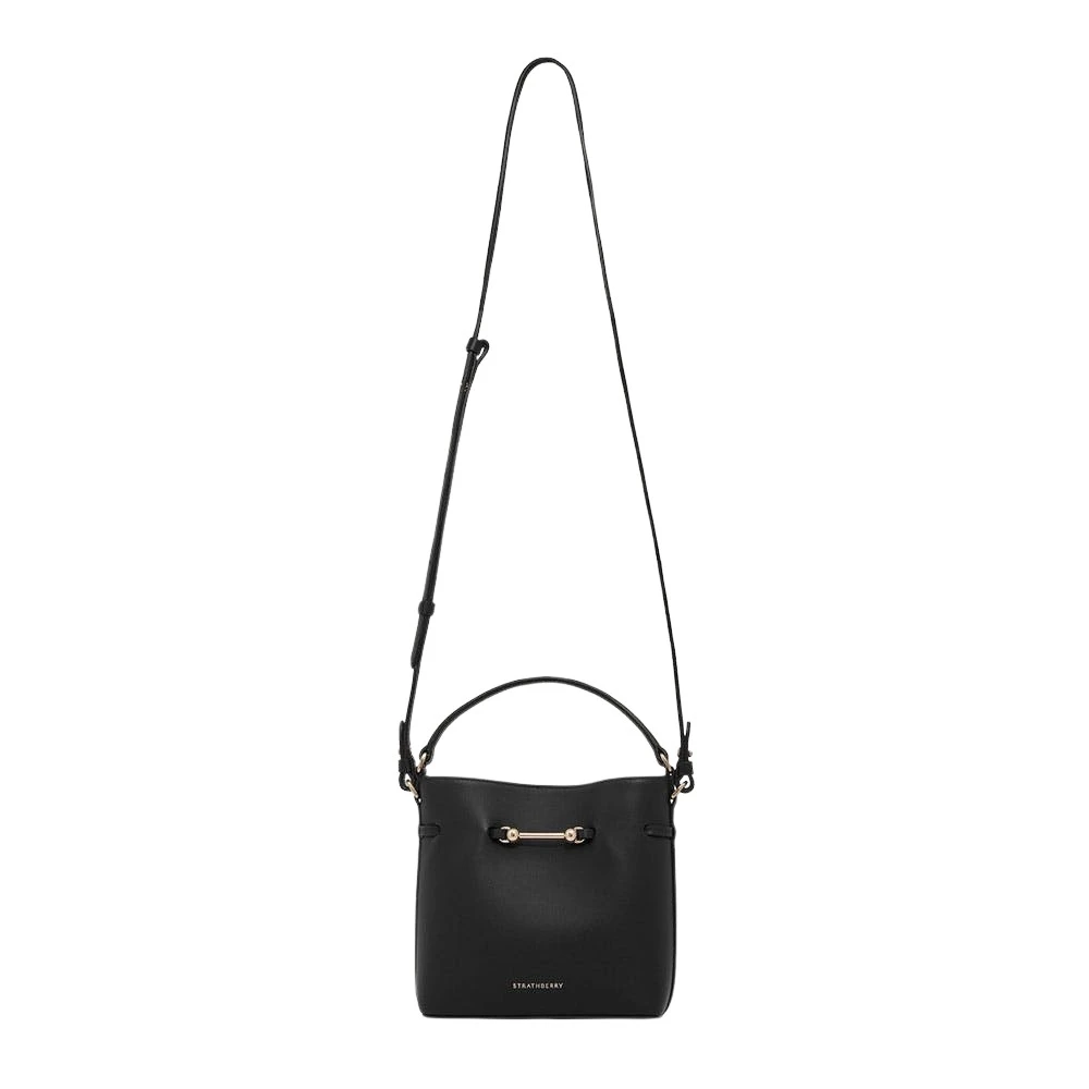 Black-Corda-Bucket-Mini-in-Black95545_nobg Strathberry Corda Bucket Mini bag