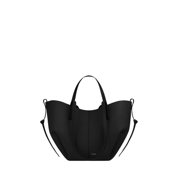 Polène Cyme Mini in Black Cyme Mini in Black - Mini Bags - Parisian Luxury Leather Bag at Luxury Shoes 
