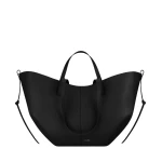 Black-Cyme-in-Black-collection-coveti78319_nobg Polène Cyme in Black Cyme in Black - Totes & Top-Handle Bags - Parisian Luxury Leather Bag at Luxury Shoes
