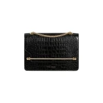 Black-EastWest-in-Croc-embossed-Leather-Black22934_nobg Strathberry East/West crossbody bag