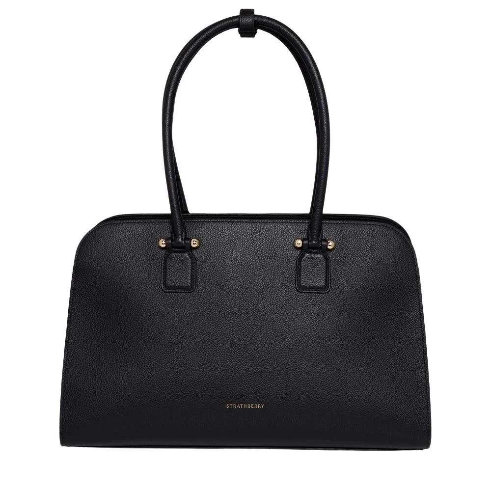 Black-Georgia-Maxi-in-Black25119_nobg Strathberry Georgia Maxi tote bag