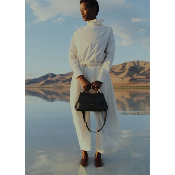 Polène Mokki Mini in Black Mokki Mini in Black - Mini Bags - Parisian Luxury Leather Bag at Luxury Shoes 