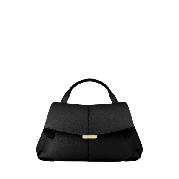 Polène Mokki Mini in Black Mokki Mini in Black - Mini Bags - Parisian Luxury Leather Bag at Luxury Shoes 