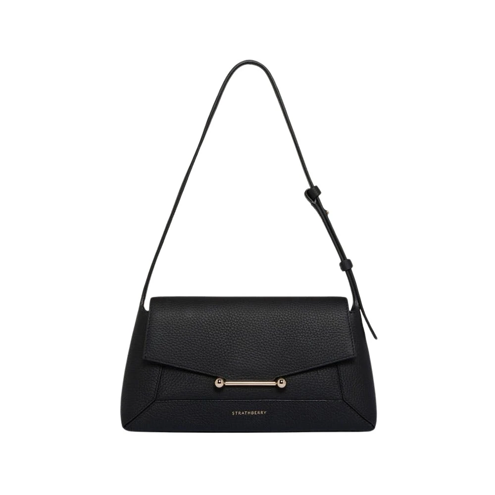 Black-Mosaic-Shoulder-in-Black96651_nobg Strathberry Mosaic Shoulder crossbody bag