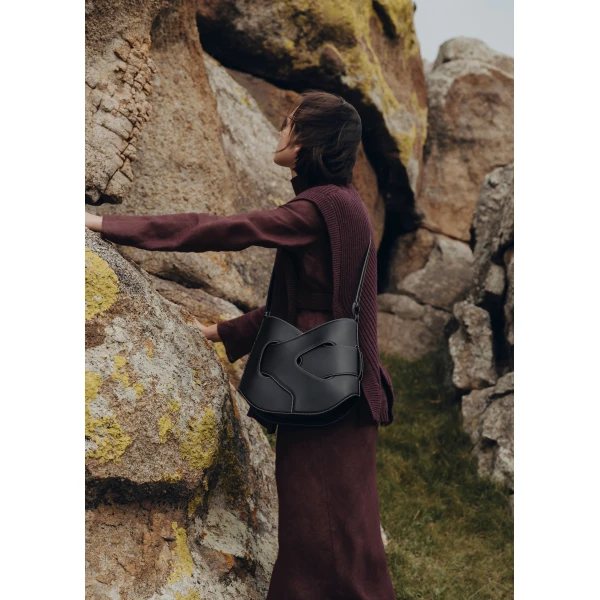 Polène Nodde Hobo in Black Nodde Hobo in Black - Shoulder & Crossbody Bags - Parisian Luxury Leather Bag at Luxury Shoes 