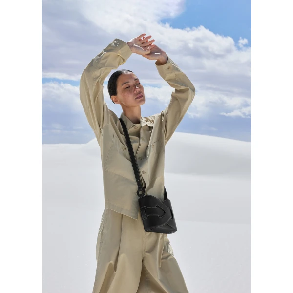 Polène Nodde in Black Nodde in Black - Shoulder & Crossbody Bags - Parisian Luxury Leather Bag at Luxury Shoes 