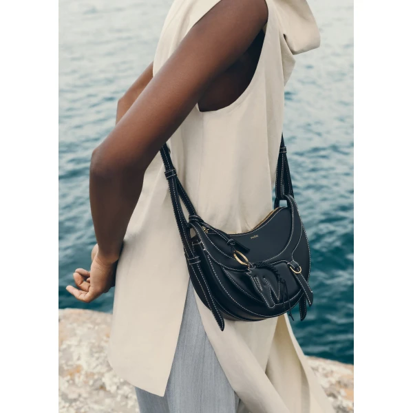 Polène Numéro Dix Galop in Black Numéro Dix Galop in Black - Shoulder & Crossbody Bags - Parisian Luxury Leather Bag at Luxury Shoes 