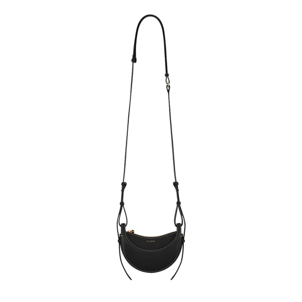 Polène Numéro Dix Micro in Black Numéro Dix Micro in Black - Mini Bags - Parisian Luxury Leather Bag at Luxury Shoes 