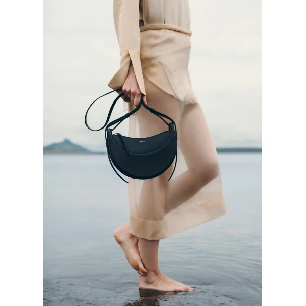 Polène Numéro Dix in Black Numéro Dix in Black - Shoulder & Crossbody Bags - Parisian Luxury Leather Bag at Luxury Shoes 
