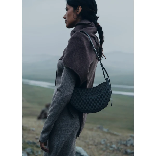 Polène Numéro Dix in Onda Black Numéro Dix in Onda Black - Shoulder & Crossbody Bags - Parisian Luxury Leather Bag at Luxury Shoes 