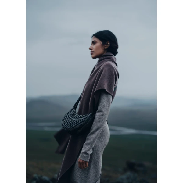 Polène Numéro Dix in Onda Black Numéro Dix in Onda Black - Shoulder & Crossbody Bags - Parisian Luxury Leather Bag at Luxury Shoes 
