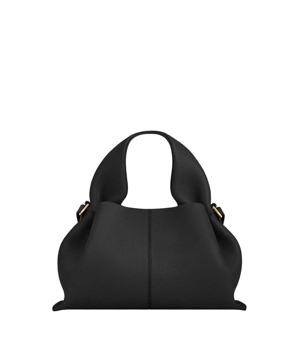 Black-Numero-Neuf-Mini-in-Black-collection-coveti13157_nobg Polène Numéro Neuf Mini in Black Numéro Neuf Mini in Black - Mini Bags - Parisian Luxury Leather Bag at Luxury Shoes