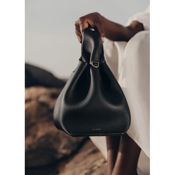 Polène Numéro Neuf in Black Numéro Neuf in Black - Shoulder & Crossbody Bags - Parisian Luxury Leather Bag at Luxury Shoes 