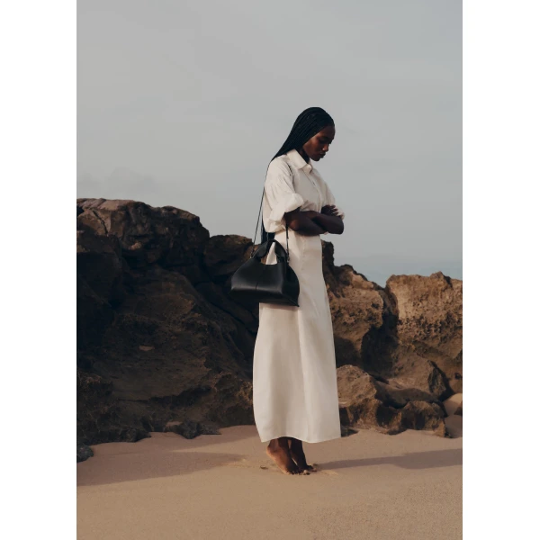 Polène Numéro Neuf in Black Numéro Neuf in Black - Shoulder & Crossbody Bags - Parisian Luxury Leather Bag at Luxury Shoes 