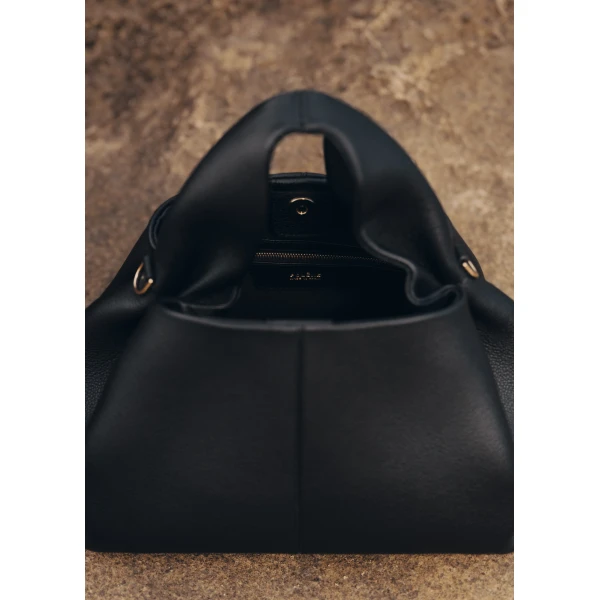 Polène Numéro Neuf in Black Numéro Neuf in Black - Shoulder & Crossbody Bags - Parisian Luxury Leather Bag at Luxury Shoes 