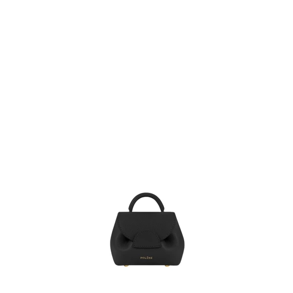 Polène Numéro Un Micro in Black Numéro Un Micro in Black - Mini Bags - Parisian Luxury Leather Bag at Luxury Shoes 