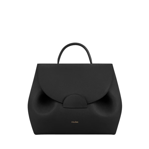 Polène Numéro Un in Black Numéro Un in Black - Totes & Top-Handle Bags - Parisian Luxury Leather Bag at Luxury Shoes 