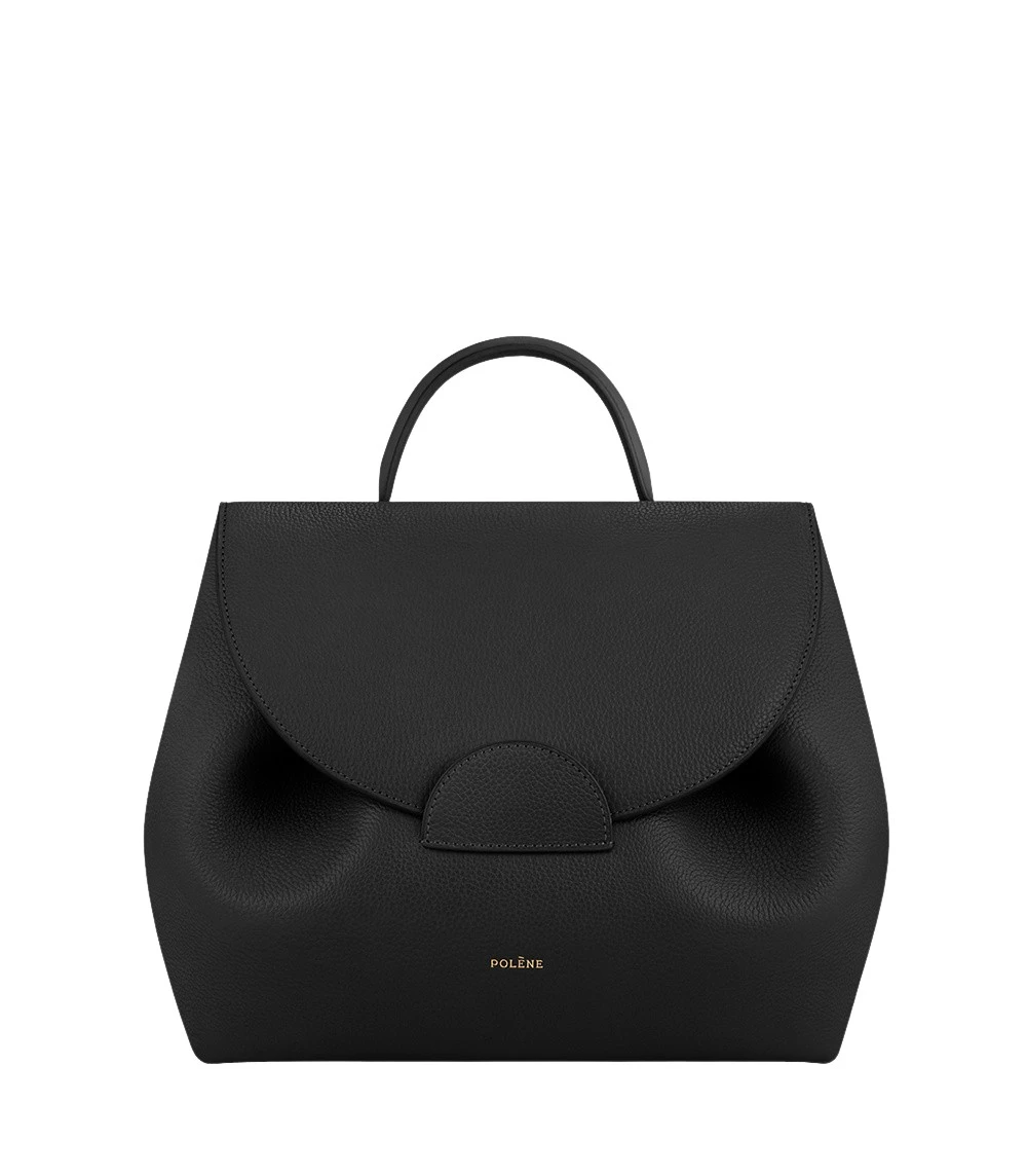 Black-Numero-Un-in-Black-collection-coveti98146_nobg Polène Numéro Un in Black Numéro Un in Black - Totes & Top-Handle Bags - Parisian Luxury Leather Bag at Luxury Shoes