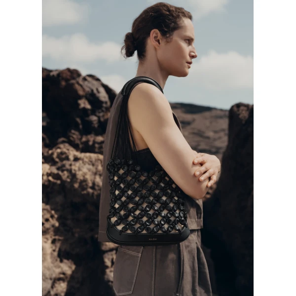 Polène Solé in Black Solé in Black - Shoulder & Crossbody Bags - Parisian Luxury Leather Bag at Luxury Shoes 