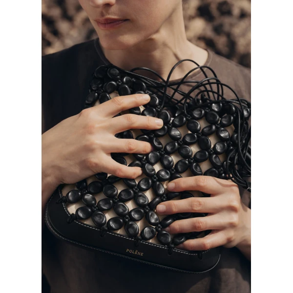Polène Solé in Black Solé in Black - Shoulder & Crossbody Bags - Parisian Luxury Leather Bag at Luxury Shoes 