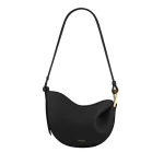 Polène Tonca - Textured Black in Black Tonca - Textured Black in Black - Shoulder & Crossbody Bags - Parisian Luxury Leather Bag at Luxury Shoes 