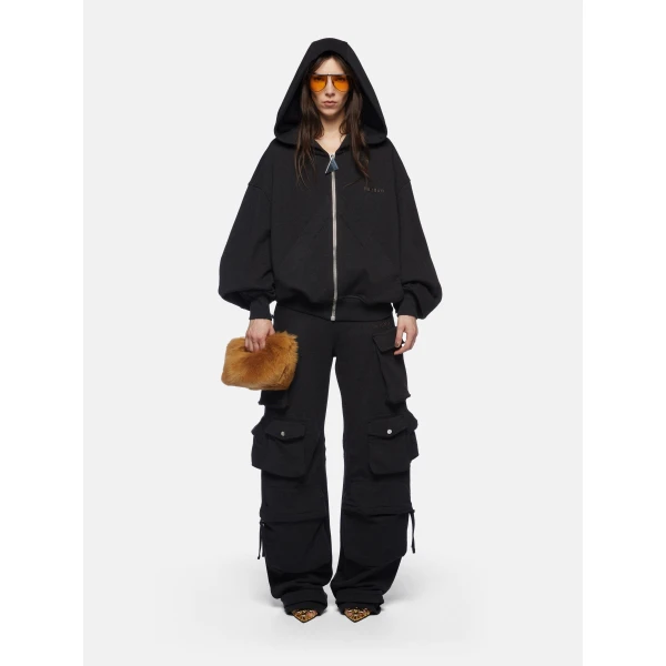 Black fade long pants