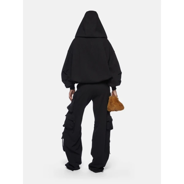 Attico black fade trousers